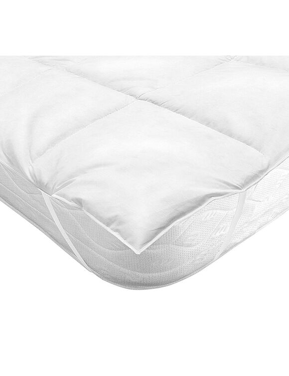 Surmatelas garnissage naturel (blanc)