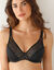 Soutien-gorge en dentelle et microfibre "L' Irresistible" - avec armatures (noir)