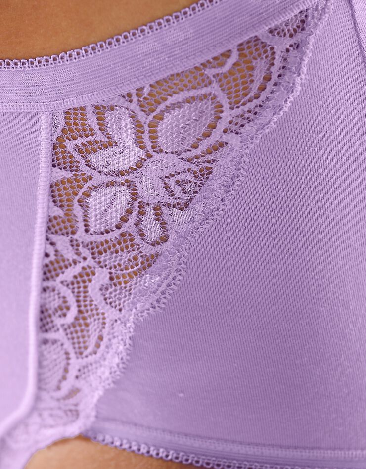 Culotte super maxi dentelle - lot de 3 (ciel + corail + lavande) Culotte super maxi dentelle - lot de 3 (ciel + corail + lavande)