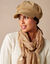 Casquette velours réglable (beige)