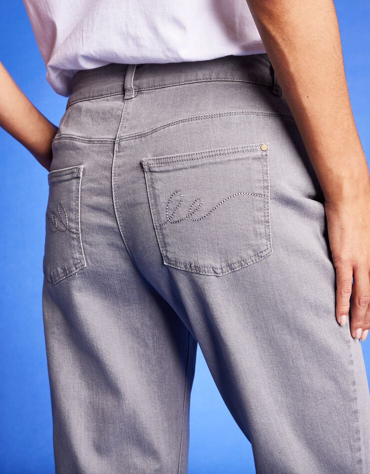 Jean stretch coupe mom (gris) Jean stretch coupe mom (gris)