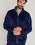 Veste d'int&eacute;rieur polaire toucher peluche textur&eacute;e (bleu)