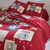 Linge de lit Chalet coton (rouge)