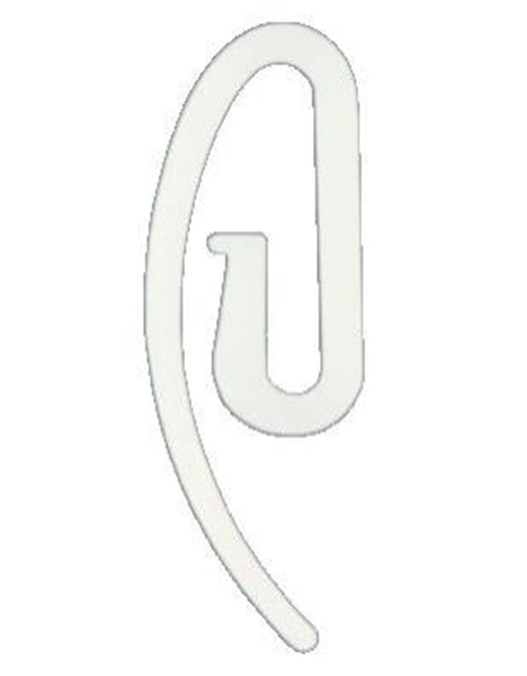 Crochets rideaux - lot de 30 (blanc)