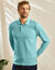 Polo uni maille piquée manches longues (vert d'eau)