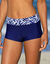 Boxer de bain modulable imprimé zèbre (marine)