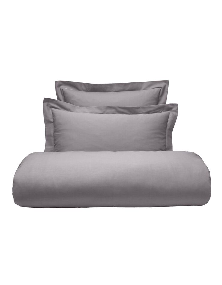 Linge de lit uni polyester-coton Colombine (anthracite)