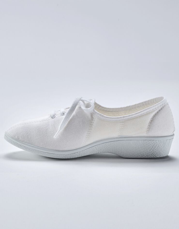 Tennis compensées à lacets (blanc) Tennis compensées à lacets (blanc)