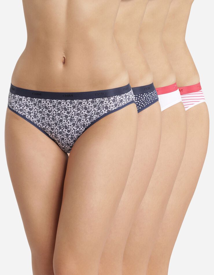 Slip "Les Pockets" Basic coton stretch imprimé graphique- Lot de 3 +1 GRATUIT(1) (rouge + bleu) Slip "Les Pockets" Basic coton stretch imprimé graphique- Lot de 3 +1 GRATUIT(1) (rouge + bleu)