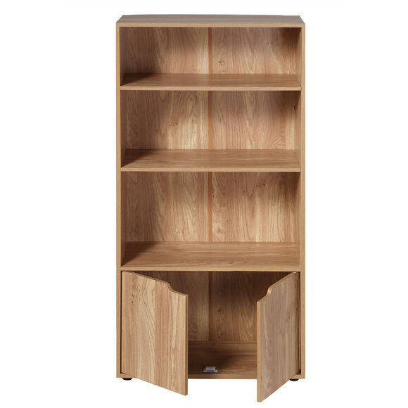Bibliothèque 2 portes STAVRA (naturel)