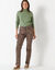 Sous-pull col roulé coton stretch uni (kaki)