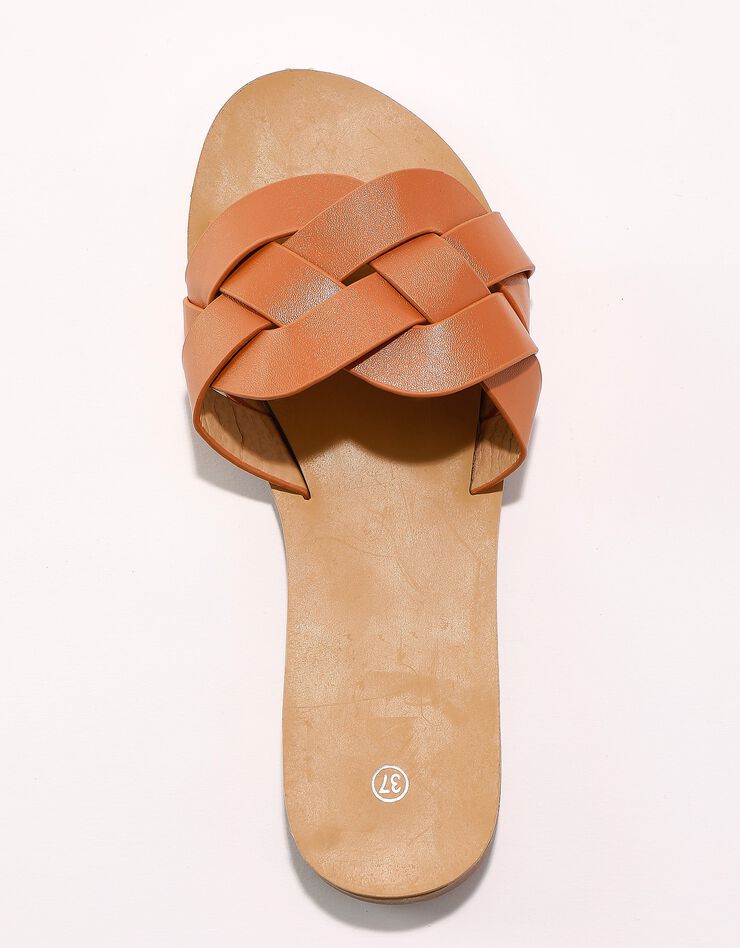 Mules bande tressée (caramel) Mules bande tressée (caramel)