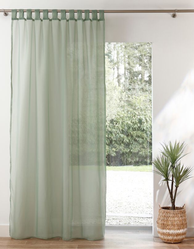 Panneau voile uni finition pattes (vert)