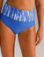 Culotte de bain Gamao - ceinture modulable (bleu / écru)