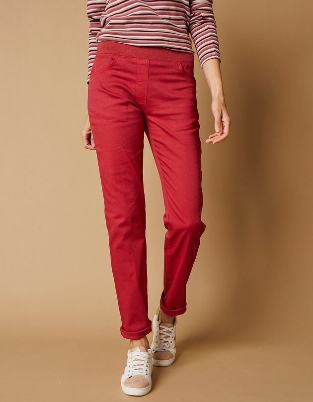 Pantalon coupe "boyfriend" ultra confort (tomette) Pantalon coupe "boyfriend" ultra confort (tomette)