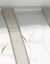 Store fine broderie feuilles (gris / blanc)