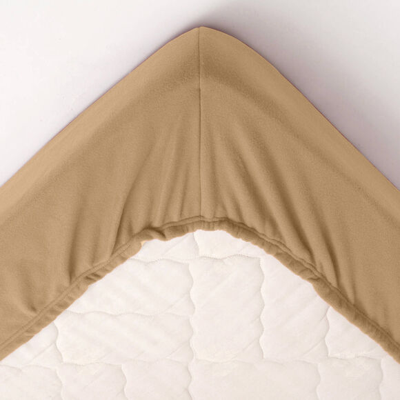 Couverture polaire mi-housse 350 g/m² (sable)