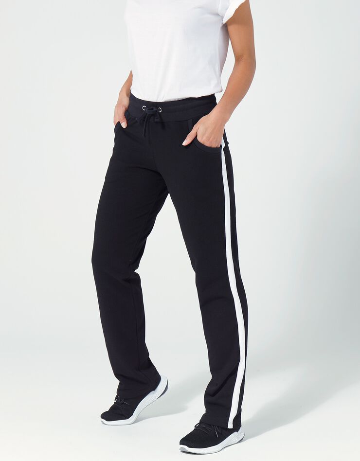 Pantalon jogging bicolore (noir / blanc) Pantalon jogging bicolore (noir / blanc)