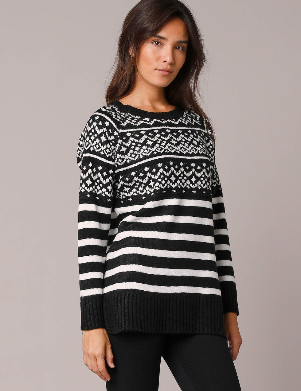 Pull tunique rayé multicolore fille Marks and Spencer, taille 5-6 ans