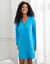 Chemise de nuit gaze de coton (bleu)