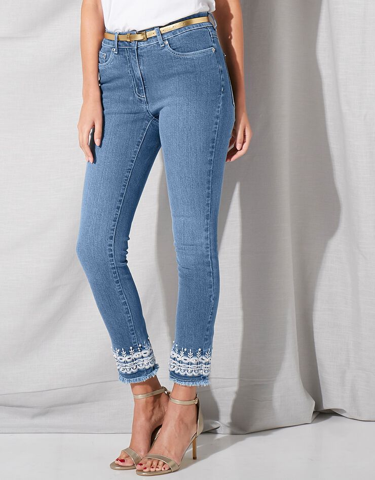 Jean 7/8 brodé (bleached) Jean 7/8 brodé (bleached)