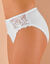 Culotte microfibre et tulle brodé Sienne - lot de 2 (taupe + blanc)