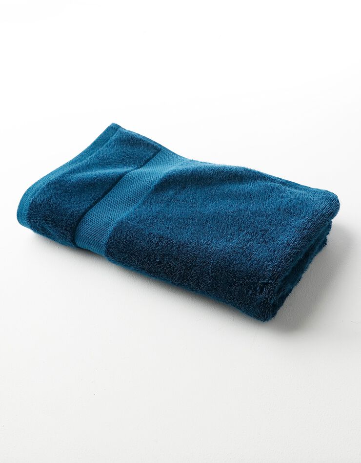 Éponge unie coton modal 500 g/m² (bleu canard)