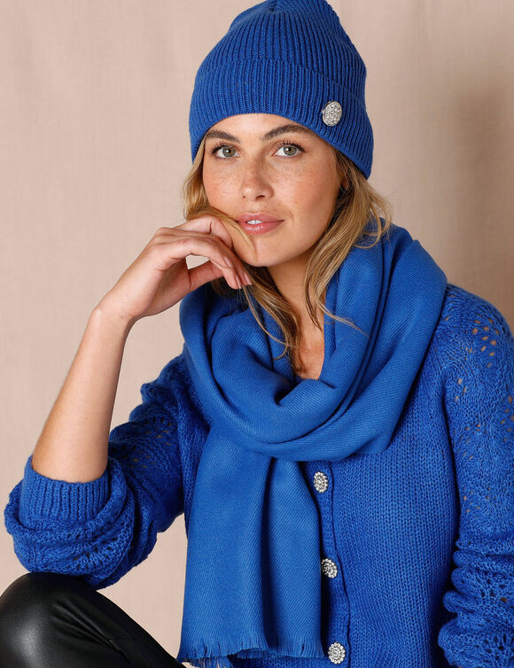 Écharpe chaude (bleu)