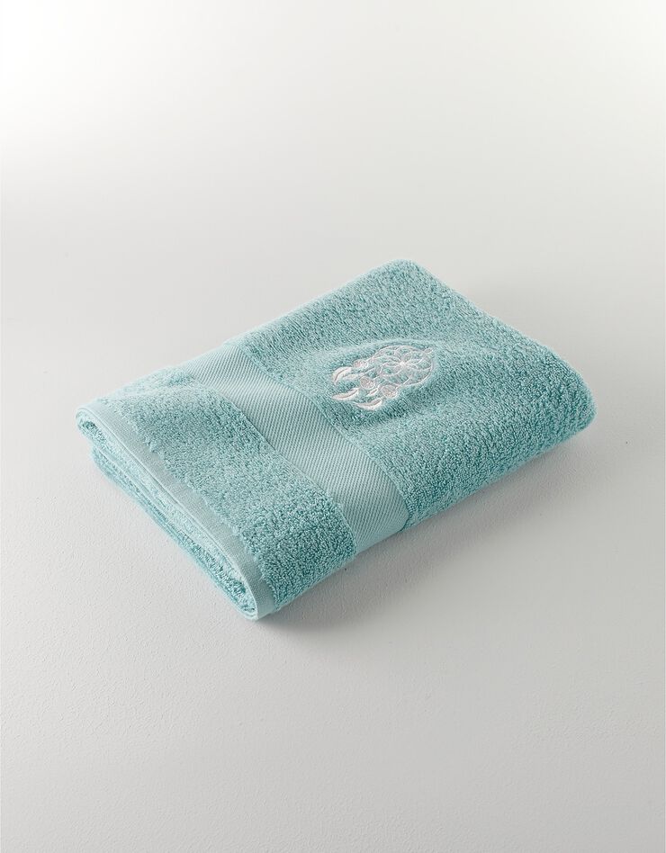 Éponge coton broderie attrape rêves - 420g/m² (vert d'eau) Éponge coton broderie attrape rêves - 420g/m² (vert d'eau)