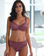 Culotte maille satinée et dentelle Avila - lot de 2  (pourpre + cuivre)