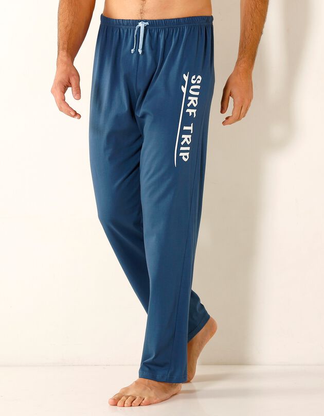 Pantalon pyjama coton bleu marine (bleu marine)