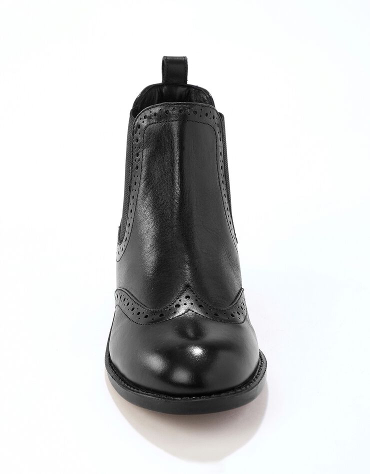 Boots perforées en cuir (noir) Boots perforées en cuir (noir)