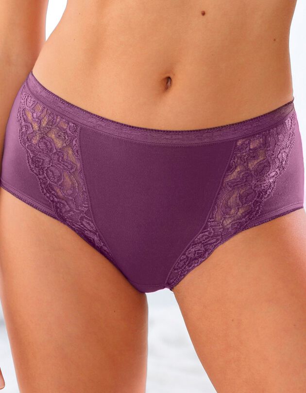 Culotte maxi dentelle - lot de 3 (fruité)