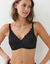 Soutien-gorge embo&icirc;tant maille et dentelle "Amourette"- avec armatures (noir)