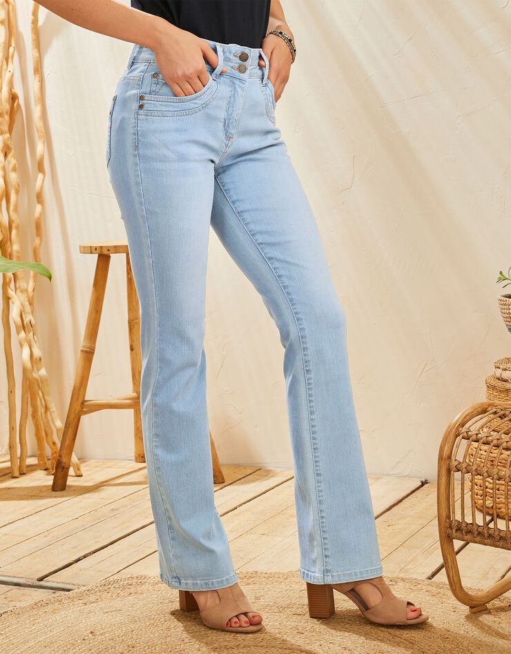 Jean délavé coupe bootcut stretch (bleached) Jean délavé coupe bootcut stretch (bleached)