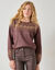 Pull jacquard cuivr&eacute; (chocolat / cuivre)