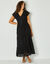 Robe longue dentelle macramé (noir)