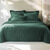 Linge de lit uni flanelle (vert sapin)