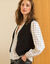 Gilet sans manches, uni (noir)