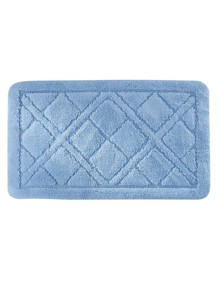 Tapis de bain losanges (bleu) Tapis de bain losanges (bleu)