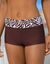 Boxer de bain modulable imprimé zèbre (chocolat)
