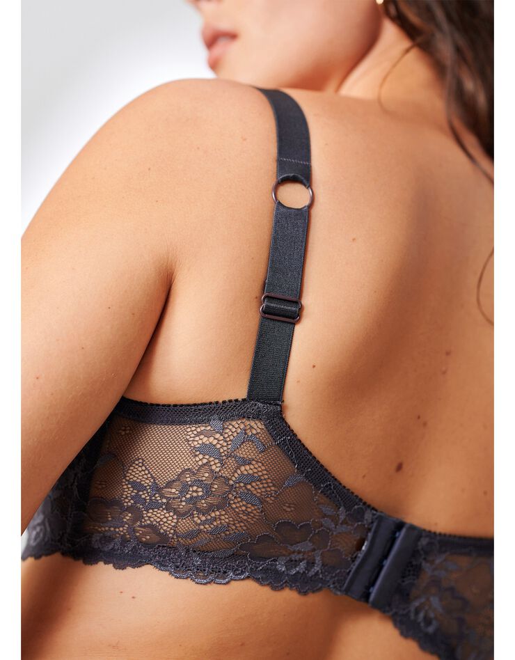 Soutien-gorge dentelle florale avec armatures (gris) Soutien-gorge dentelle florale avec armatures (gris)