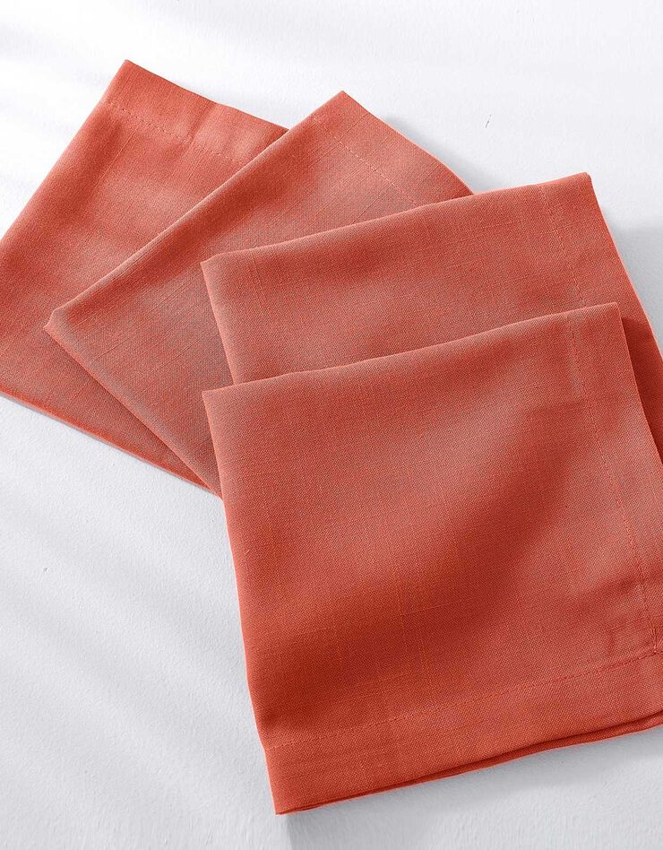 Nappe aspect lin (terracotta)