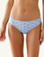 Culotte midi coton imprim&eacute; " paon" - lot de 4 (bleu)