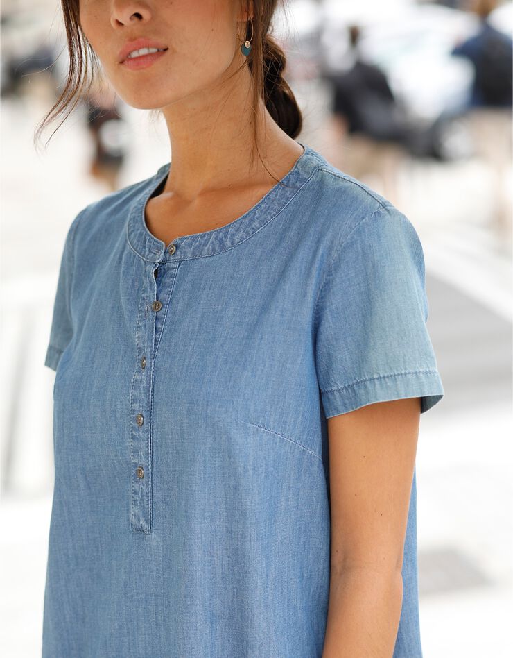 Robe forme housse denim léger (bleached) Robe forme housse denim léger (bleached)