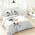 Linge de lit Coquelicot imprim&eacute; - coton 57 fils/cm&sup2; (blanc)