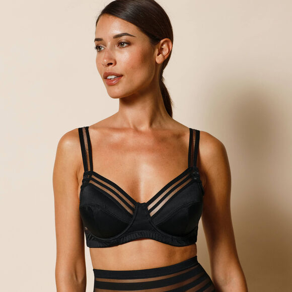 Soutien-gorge sculptant avec armatures - maintien intense (noir)