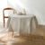 Nappe toile cirée imprimée faux-uni  (écru)