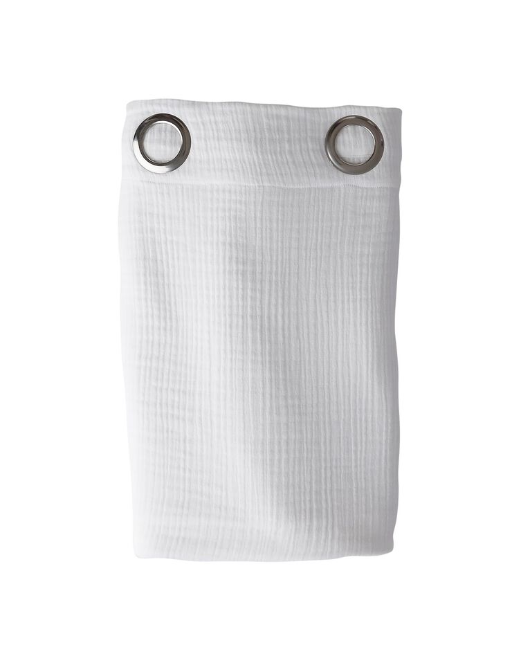 Rideau double gaze de coton (blanc)