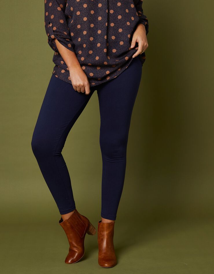 Legging taille élastiquée - lot de 2 (marine / noir) Legging taille élastiquée - lot de 2 (marine / noir)